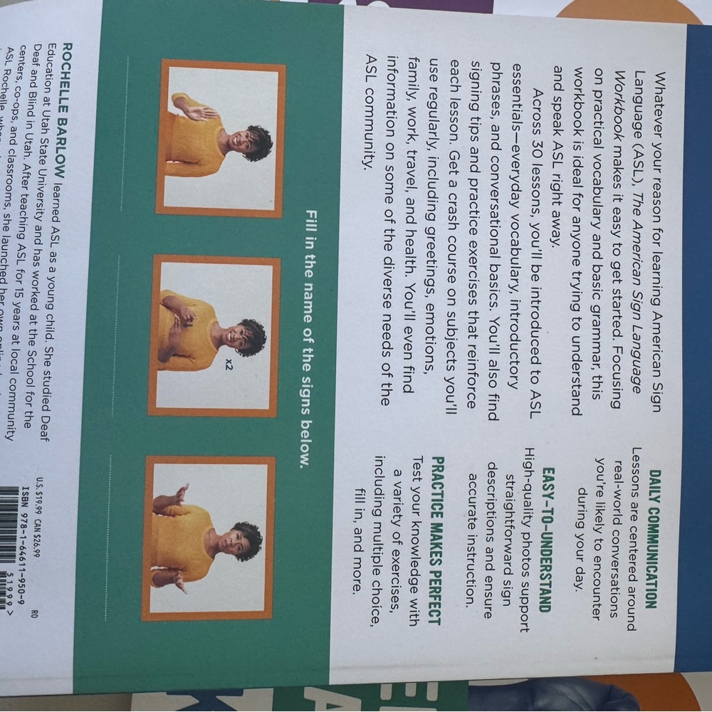 ❌SOLD❌ American Sign Language Learning Set - Picture 7 of 7